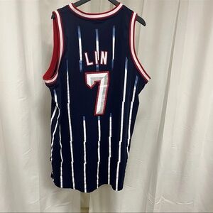 Houston Rockets Jeremy Lin Retro Sewn Adidas Jersey Size Adult XXL